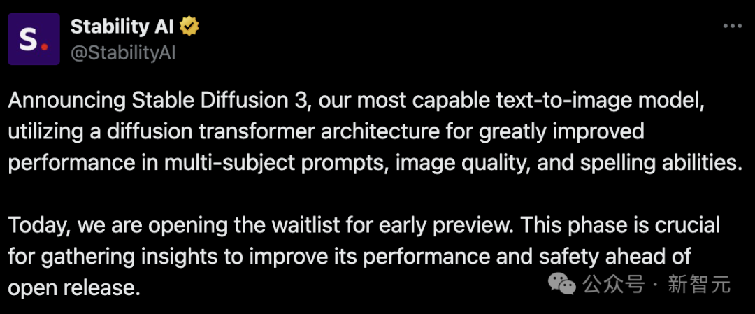 Stable Diffusion 3深夜横空出世！模型与Sora同架构，也能「理解」物理世界